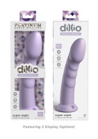 Silikónové dildo Dillio Platinum Super Eight fialové