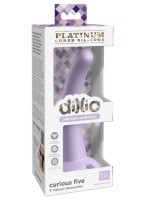 Dillio Platinum Collection Curious Five Silicone Dildo Purple