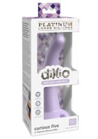 Silikónové dildo Dillio Platinum Curious Five fialové