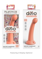 Silikonové dildo Dillio Platinum Secret Explorer oranžové