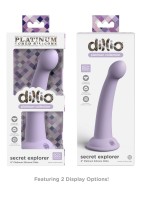 Silikónové dildo Dillio Platinum Secret Explorer oranžové