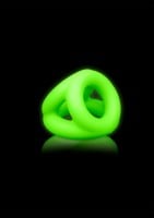 Ouch! Glow in the Dark Cock Ring and Ball Strap