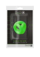 Ouch! Glow in the Dark Cock Ring and Ball Strap