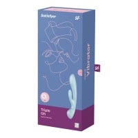 Multifunkční vibrátor Satisfyer Triple Oh modrý