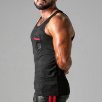 Locker Gear LK1053 Look At Harder Tanktop Red