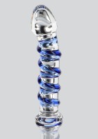 Skleněné dildo ToyJoy Glass Worxx G-Spot Gemstone