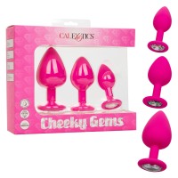 CalExotics Cheeky Gems Anal Plugs Pink