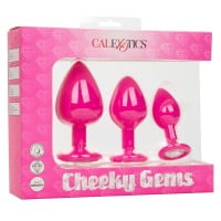 Anální kolíky CalExotics Cheeky Gems růžové