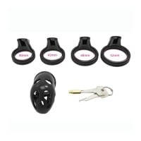 Slave4master Dark Chastity Cage B Black