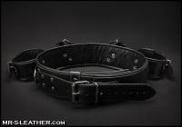 Kožená pouta Mr. S Leather Chest to Wrist Restraint