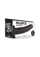 RealRock Hollow Strap-On Dildo 8″ Black