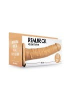 Duté připínací dildo RealRock Hollow Strap-On 10″ černé