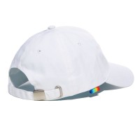 Kšiltovka Addicted AD1118 Rainbow Cap bílá