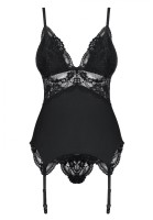 Obsessive 810-COR-1 Corset and Thong Set