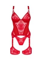 Obsessive Belovya Corset and Thong Set