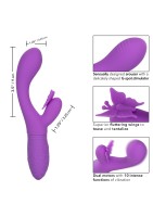 CalExotics Butterfly Kiss Flutter Rabbit Vibrator Purple