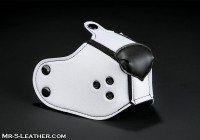 Mr. S Leather Neoprene K9 Muzzle White