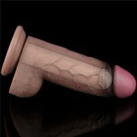 Realistické dildo Lovetoy Dual Layered Silicone Cock XXL 9.5″