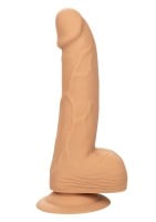 Realistické dildo CalExotics Silicone Studs 6″ hnedé