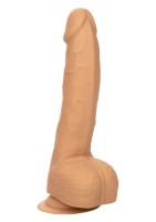 Realistické dildo CalExotics Silicone Studs 8″ hnedé