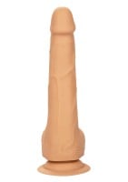 Realistické dildo CalExotics Silicone Studs 8″ hnědé