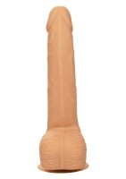 Realistické dildo CalExotics Silicone Studs 8″ hnedé