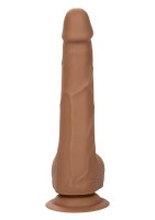 Realistické dildo CalExotics Silicone Studs 8″ hnědé