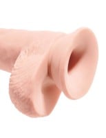 Realistické dildo so semenníkmi King Cock Plus 10″ Triple Density Fat Cock