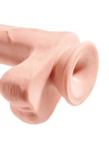 Realistické dildo so semenníkmi King Cock Plus 12″ Triple Density Cock