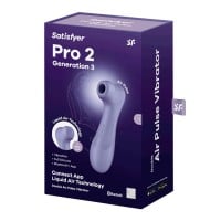 Satisfyer Pro 2 Generation 3 Clitoral Stimulator Connect App Wine Red