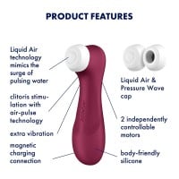 Satisfyer Pro 2 Generation 3 Clitoral Stimulator Wine Red