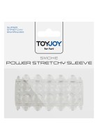 Návlek na penis ToyJoy Power Stretchy Sleeve priehľadný