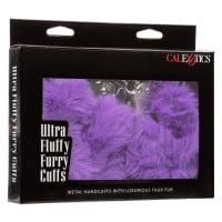 Plyšové putá CalExotics Ultra Fluffy Furry Cuffs čierne