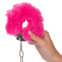 Plyšové putá CalExotics Ultra Fluffy Furry Cuffs fialové