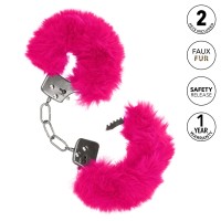 Plyšové putá CalExotics Ultra Fluffy Furry Cuffs čierne