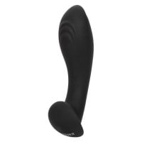 CalExotics Eclipse Liquid Silicone Flex Probe Vibrating Butt Plug Black