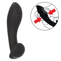 CalExotics Eclipse Liquid Silicone Flex Probe Vibrating Butt Plug Black