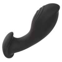 CalExotics Eclipse Liquid Silicone Flex Probe Vibrating Butt Plug Black