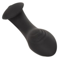 CalExotics Eclipse Liquid Silicone Flex Probe Vibrating Butt Plug Black