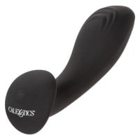 CalExotics Eclipse Liquid Silicone Flex Probe Vibrating Butt Plug Black