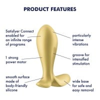 Vibračný análny kolík Satisfyer Intensity Plug žltý