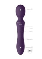 Vive Enora Wand & Vibrator Purple