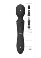 Vive Nami Pulse Wave & Vibrating Wand Black