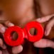 Zizi Trainer Cock Ring & Ball Stretcher Red