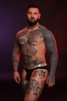 Twisted Beast Y2K Brief Black