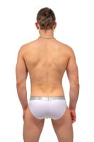 Twisted Beast Y2K Brief White