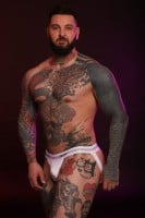 Jocksy Twisted Beast Insignia Jock biele