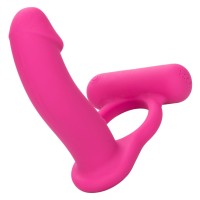 CalExotics Double Diver Vibrating Cock Ring with Dildo