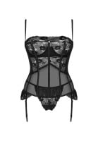 Obsessive Serena Love Corset and Thong Set