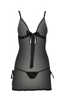 Casmir Kea Chemise and Thong Set Black